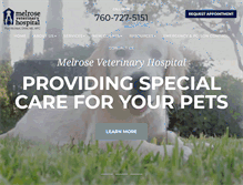 Tablet Screenshot of melrosevethospital.com